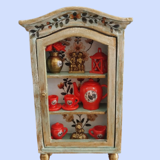 Vintage Tarzı Mini Vitrin